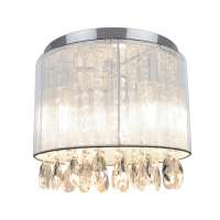 Depuley fibre K9 crystal decorative surface mounted ceiling chandelier pendant lights for living room