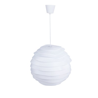 White color E27 PP round shape modern restaurant chandeliers pendant lamps