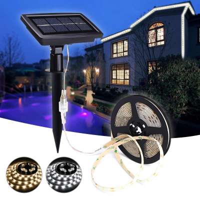 High quality wholesale 10M IP65 3528*150led outdoor garden decor led solar strip light