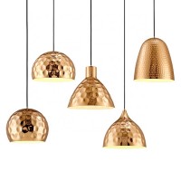 Copper pendant  lamps decor living room bedroom led hanging light for selling